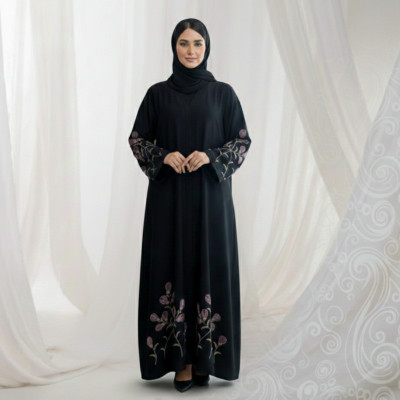 দুবাই জাফরান বোরকা (হিজাবসহ)