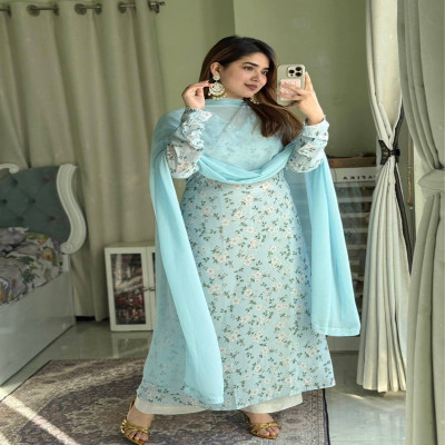 longGown with Dupatta Set