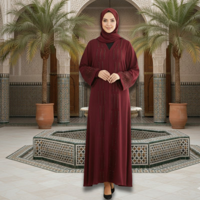 দুবাই জাফরান বোরকা (হিজাবসহ)