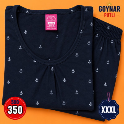 3XL টি-শার্ট + ট্রাউজার সেট
